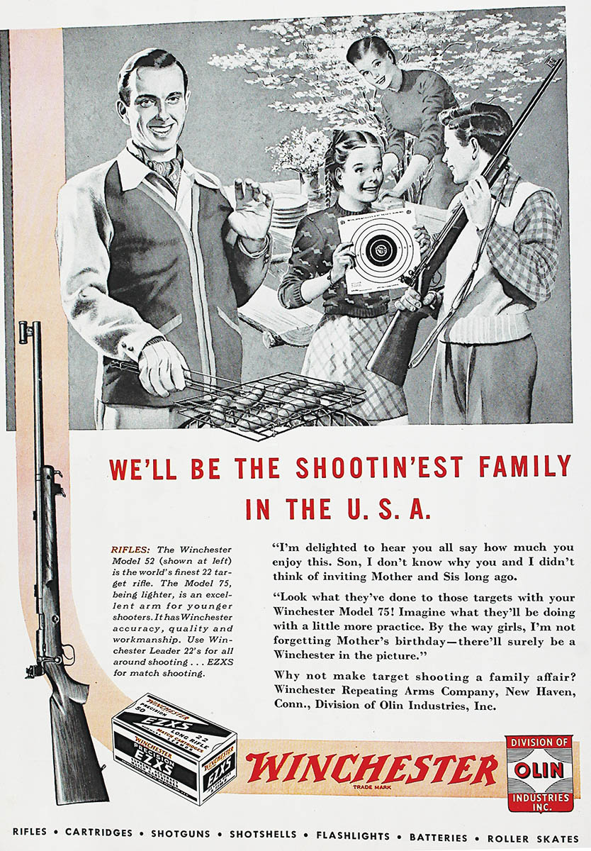 Advertising used to commonly portray shooting sports as wholesome family entertainment. A recent California law, since struck down by a federal circuit court, violated both First and Second Amendment rights in banning such advertising as “appealing to minors.”